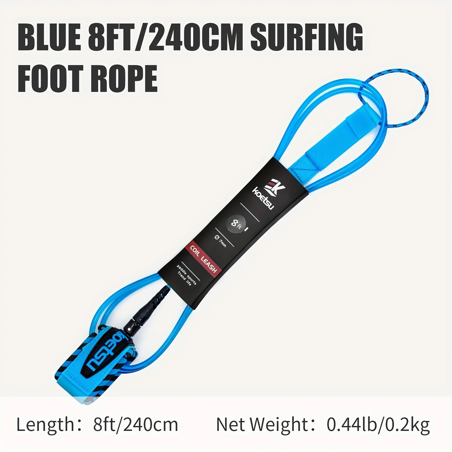 KOETSU Surfbrettleine, Paddle Board gerades Seil, hochwertiges Surfzubehör für Surfbretter und Paddleboards – Detail 5