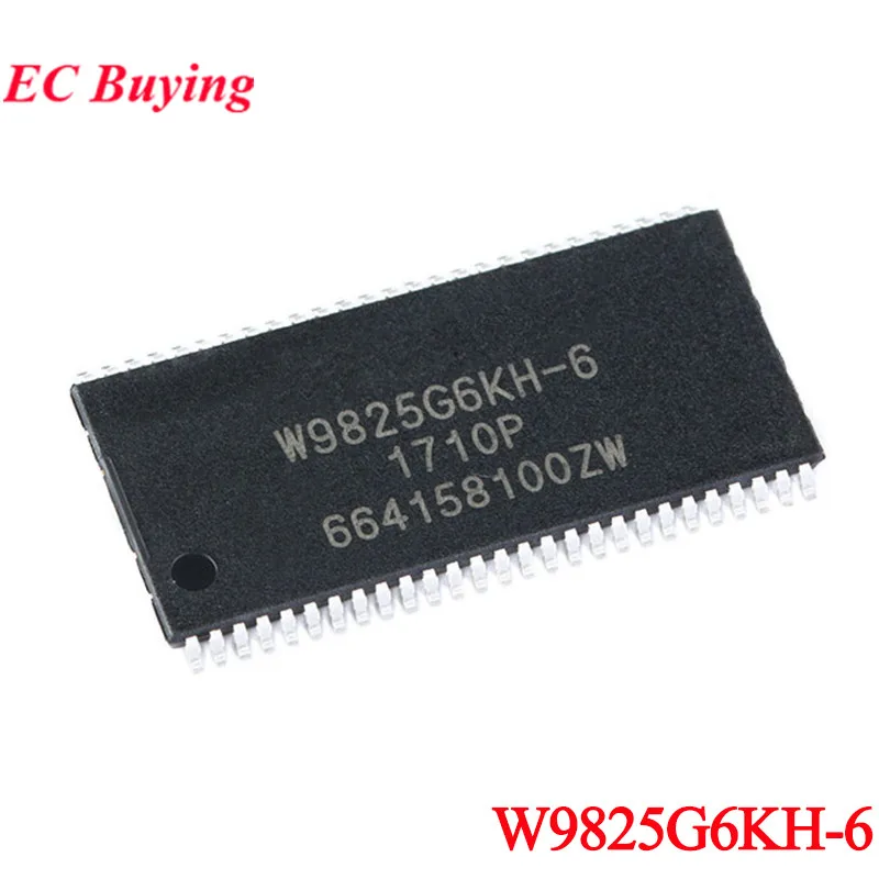 5Pcs/1pc W9825G6KH-6 W9825G6KH W9825 W9825G6 TSOPII-54 256Mbit RAM SDRAM Memory Chip IC