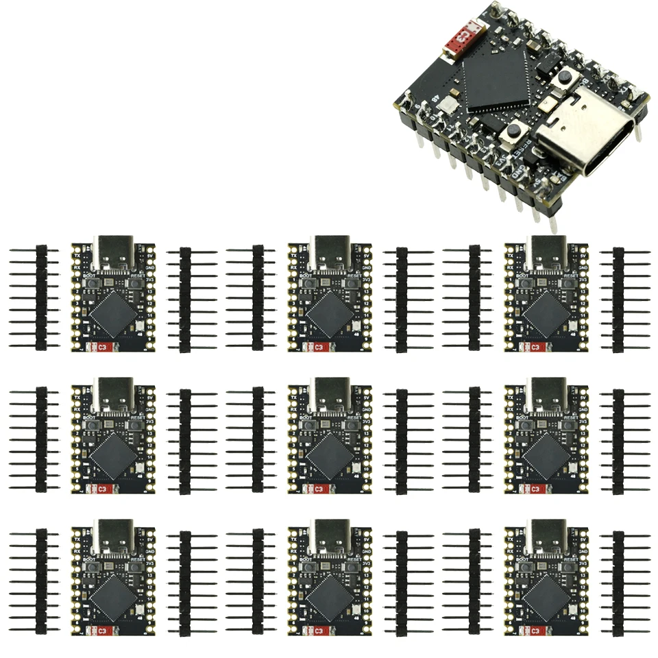 For ESP32-S3 Supermini Dev Board, WiFi BT 5.0 Wireless Module, Ultra-Small Size ESP32-S3FH4R2 for Arduino Projects