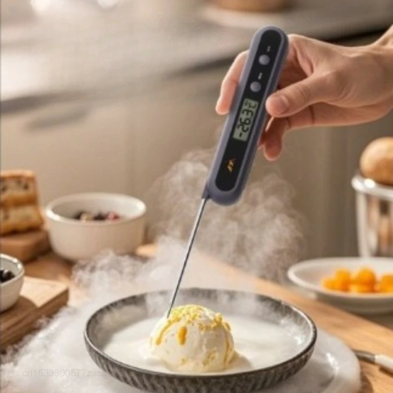 Jimihome Digital Meat Thermometer Instant Read LCD Display Temperature Probe for Cooking Grilling BBQ Food Candy Milk Oil Water
