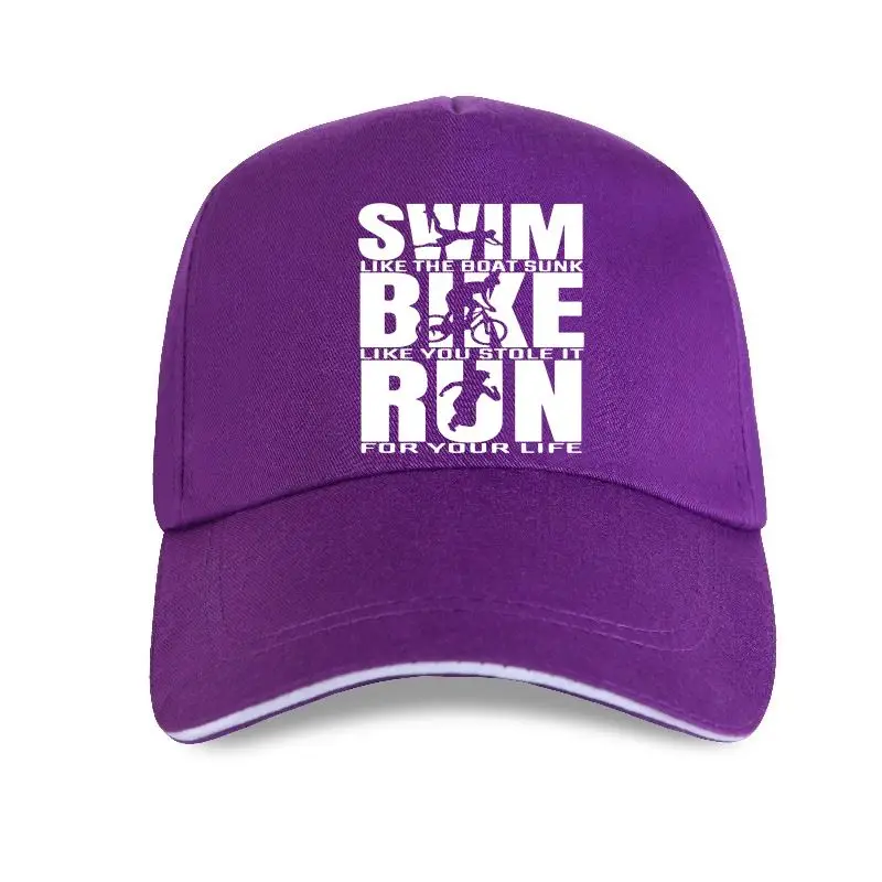 new cap hat  Triathlon Triathlete Runninger Swimmings Bikings Funny Men Summer Baseball Cap Streetwear Cotton Black