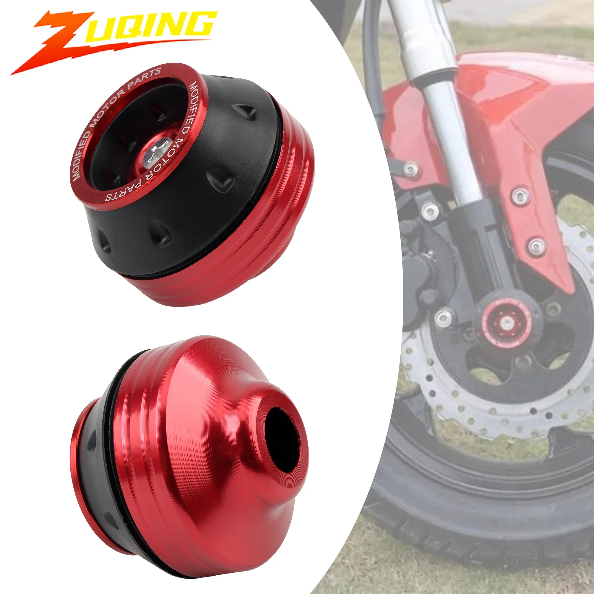 

Motorcycle Crash Protector Front Fork Cup Wheel Protection Pads Aluminum Alloy Motocross Front Shock Absorber Cup Sliders Parts