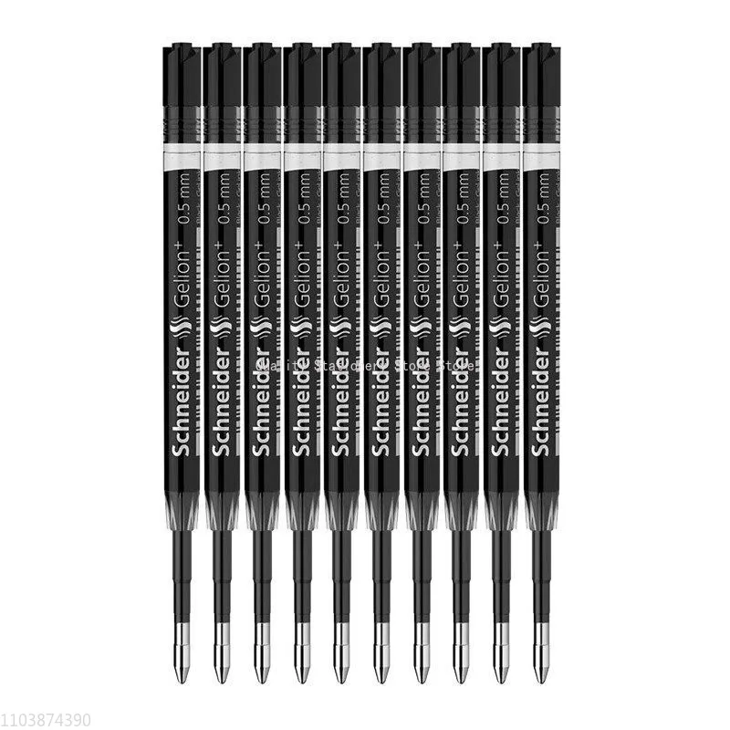 Imagem -05 - Caneta Esferográfica Schneider Recarga Canetas Gel Escrita Escritório e Escola Tinta de Luxo Preto Azul Vermelho 0.7 mm Pcs