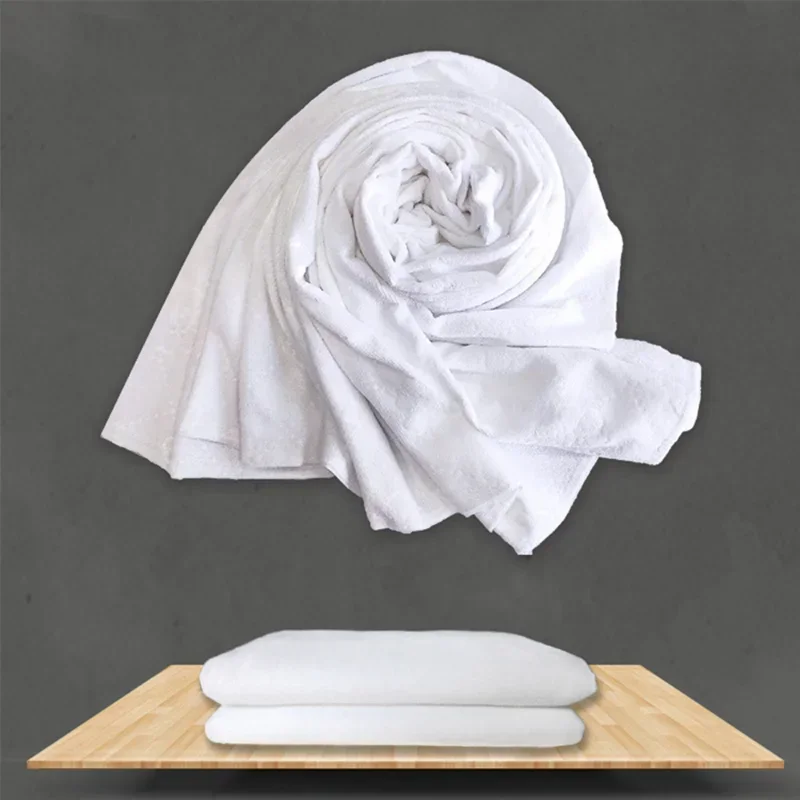 1Pcs Ihram Hajj Towel Soft Comfortable White Pilgrimage Towel Arabia Muslim Ethnic Men Prayer Shawl Worship Hajj Costume