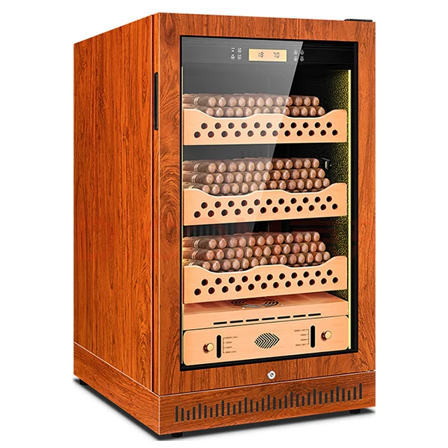 200 Pcs Compressor Mini Cigar Cabinet  Small Size Cigar Humidor Case