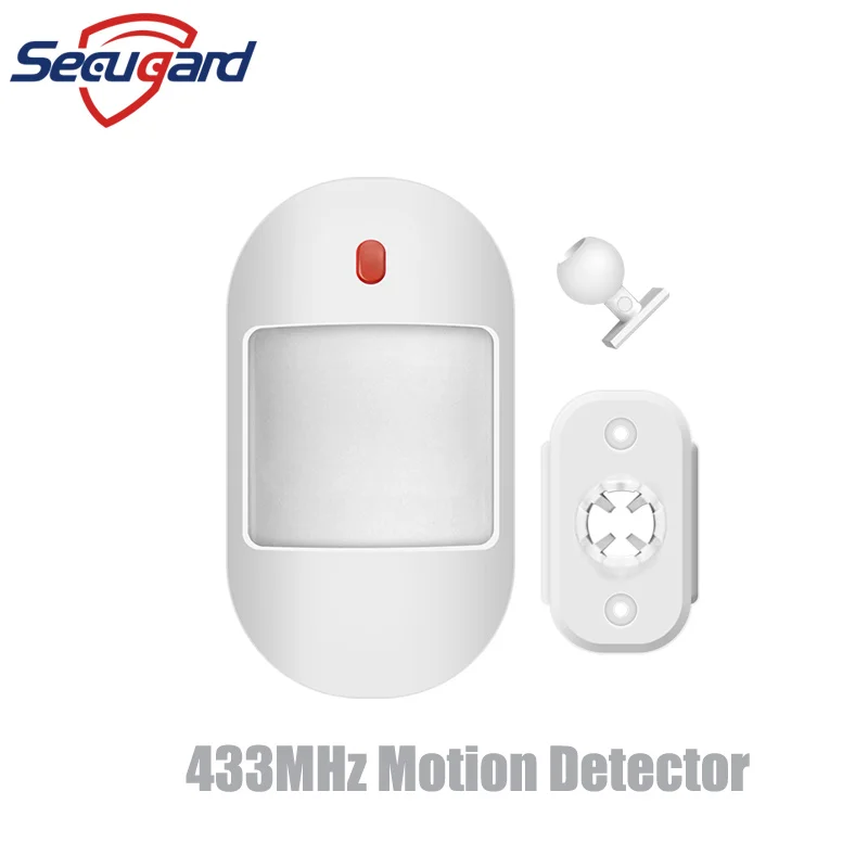 Detector de Movimento Infravermelho Sem Fio, PIR Sensor, Suporte 5V, Fonte de Alimentação USB, Home Burglar Security Alarm System, 433MHz