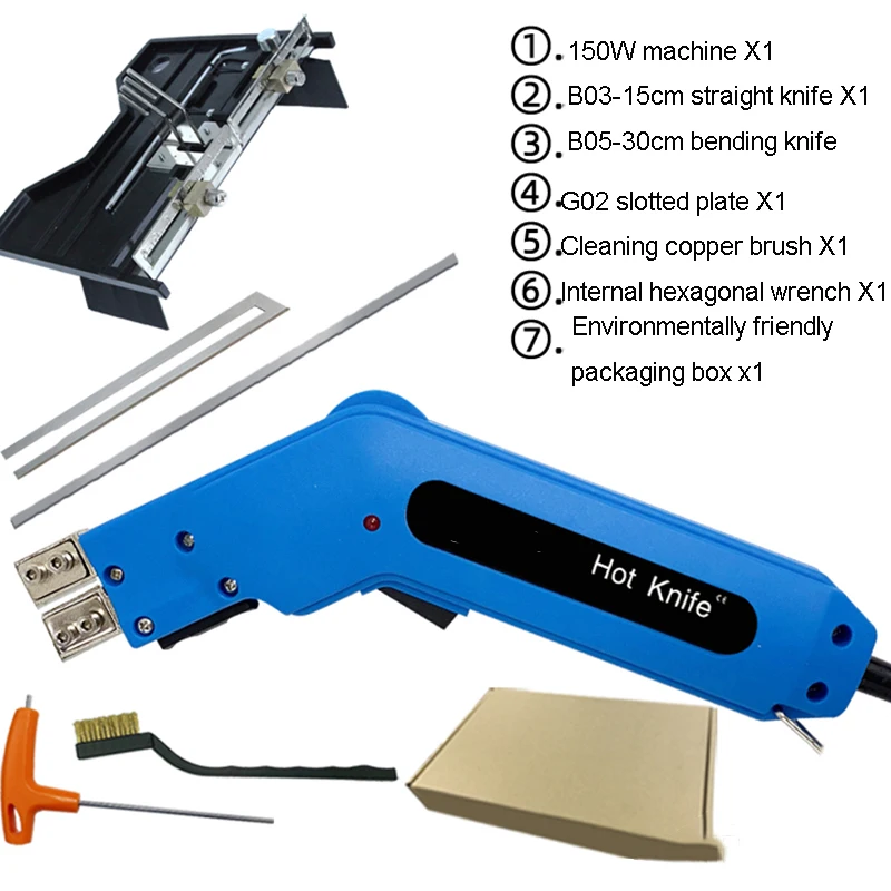 

Endotherm Knife 150W Extruded Board Slotting Device EPS/EVA/EPE/PU/XPS/EPP KT Board Foam Sculpture Slotting Machine