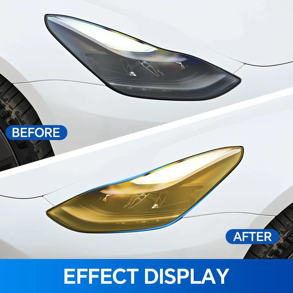 Pre-cut Car Headlight Taillight Film Tesla Model 3 2020-2023 Translucent Fim Lights Change Color Film Stickers Matt Auto Styling