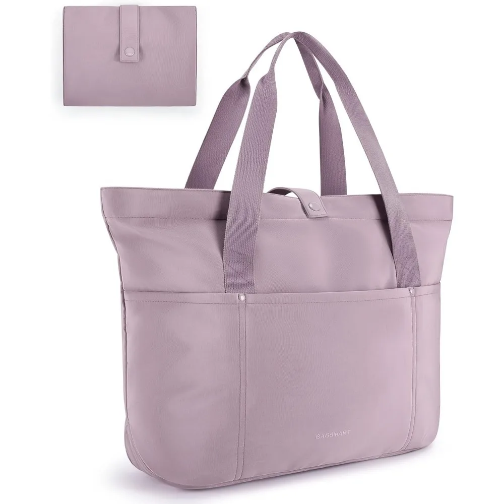 

Tote Bag for Women, Foldable Tote Bag With Zipper Travel Large Shoulder Bag Handbag for Work