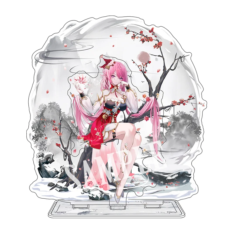 Anime Honkai Impact 3 Elysia acrilico figura Stand accessori Desktop decora segno collezione modello regalo