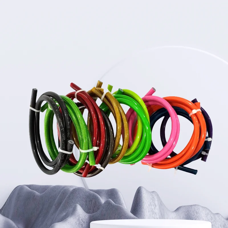 AN3 รถจักรยานยนต์รถยนต์สายเบรคไฮดรอลิกยานยนต์ Racing ไนลอน PTFE ลวดเหล็กทอผ้าคลัทช์ Universal Disc เบรคน้ํามัน Pipe1/8