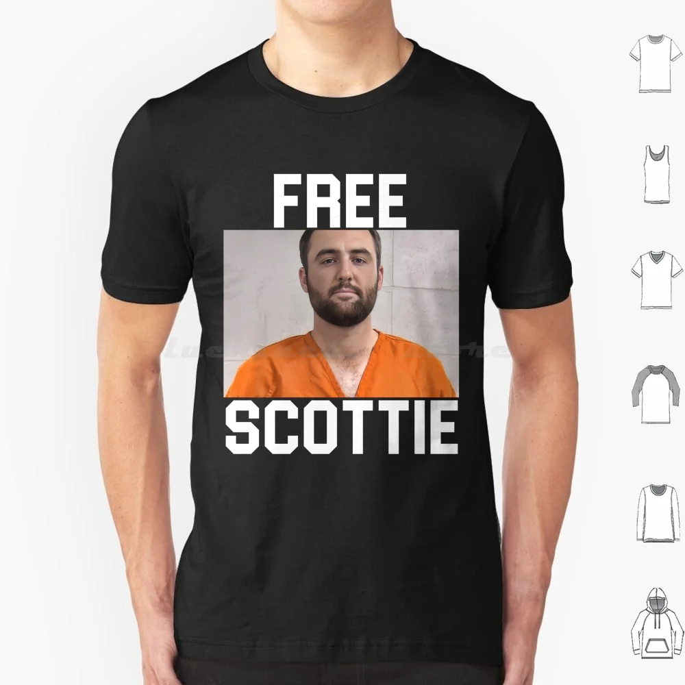 Free Scottie-Scottie Scheffler Mug Shot T Shirt Big Size 100% Cotton Scottie Scheffler Funny Golf Golf Golf Humor Golfer