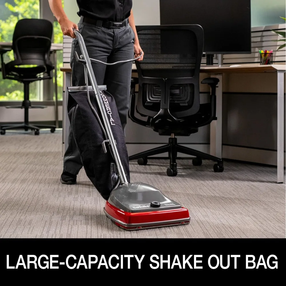 Red Upright Bagged Commercial Vacuum Cleaner