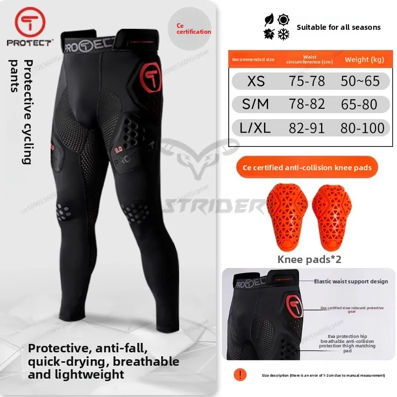 

Breathable Motorcycle Riding Pants with Knee Hip Armor Lightweight Protective Gear for Motocross Street Riding CE Certified