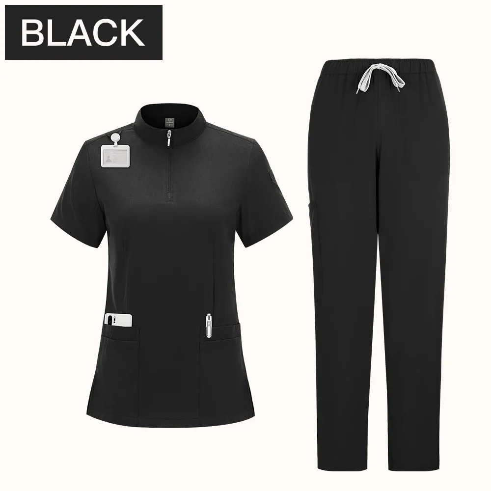 Well Fit Medical Scrubs Uniform Women Scrub Sets Nursing Accessories Hospital Surgery Gowns Dental Clinic Beauty Salon Workwear