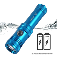 5000LM T40 LED High Power Diving Torch IPX8 Professional Diving Flashlight Underwater Hunting Lantern Scuba Waterproof Lamp