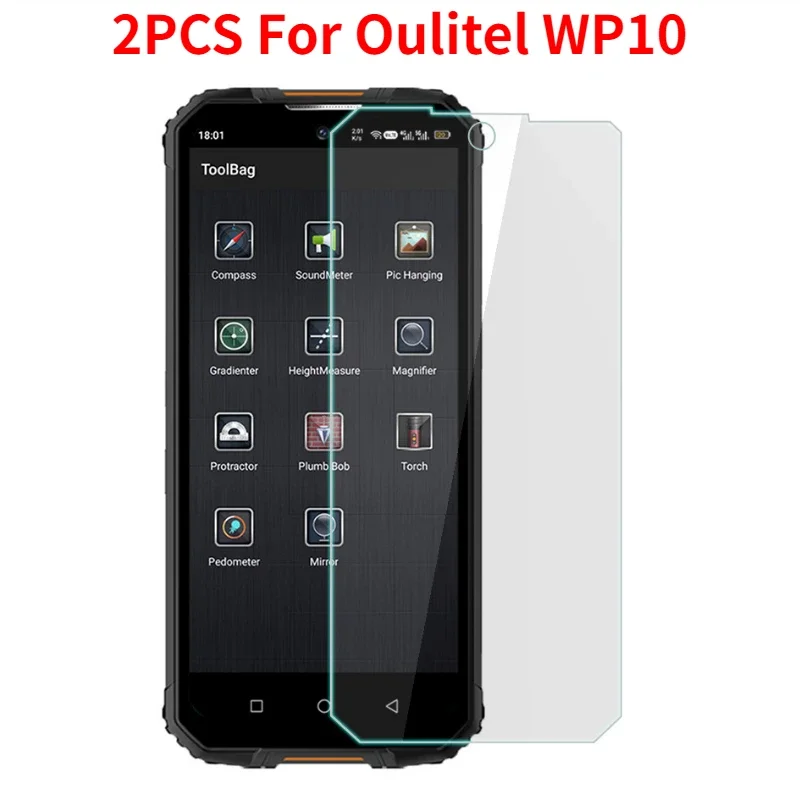 2PCS For Oukitel WP10 WP 10 Tempered Glass Original Premium 2.5D Screen Protector Film For Oukitel WP10 Protective Glass Film