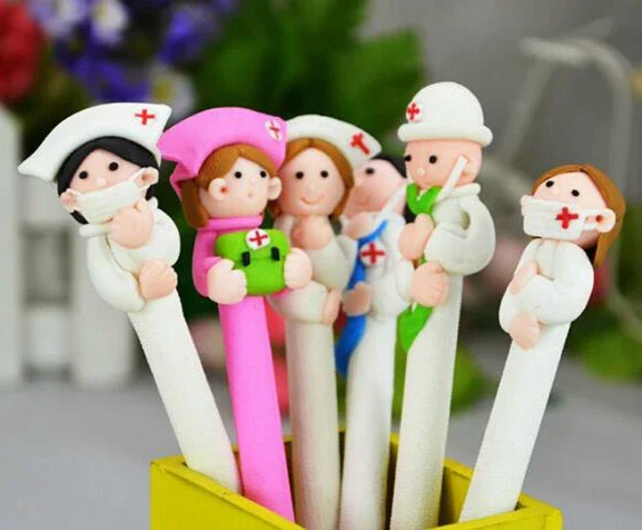 

20pcs/lot Novelty Medical Staff Ballpoint Pen , Doctor and Nurse ball pen as School & Office Writing Supplies