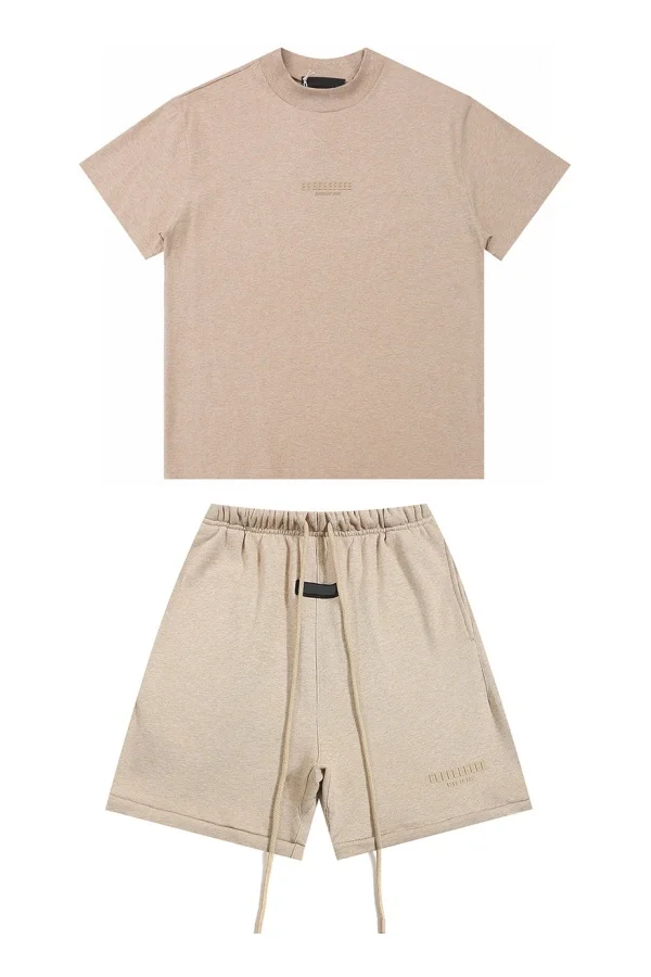 العلامة التجارية الكلاسيكية سحابة سلسلة شعار صغير طباعة تي شيرت والسراويل مجموعة أزياء الشارع العلامة التجارية تي شيرت طاقم الرقبة قمم السراويل مجموعات #4