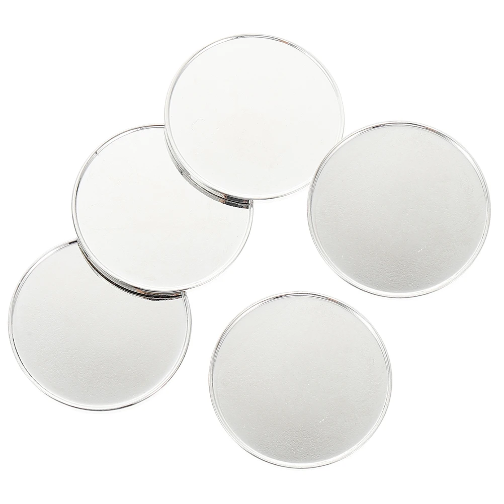 5 قطع من علامات الجولف، أداة محاذاة الاستنسل، كرات فضية