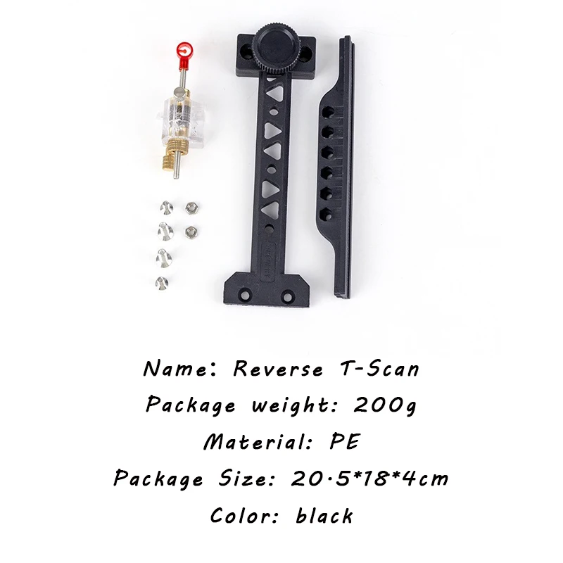 Archery Recurve Bow Sight with Sight Pin plastic T-Sight Adjustable Hunting Shooting Aiming Target Tool Accessories view 3
