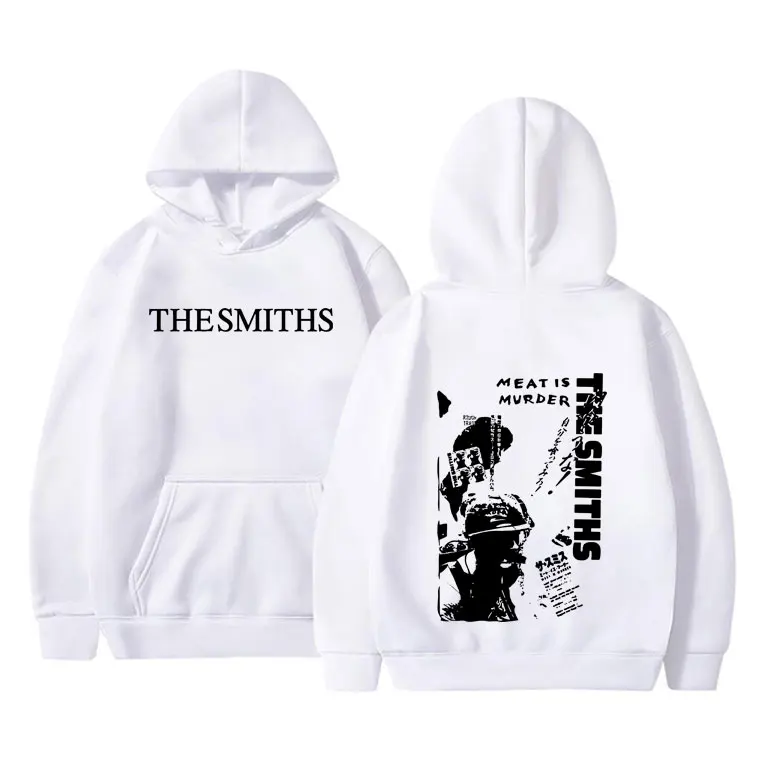 Rock Band The Smiths Meat Is Murder Hoodie Vintage Alternative 1980's Indie Morrissey Streetwear Unisex Fashion Vintage Hoodies