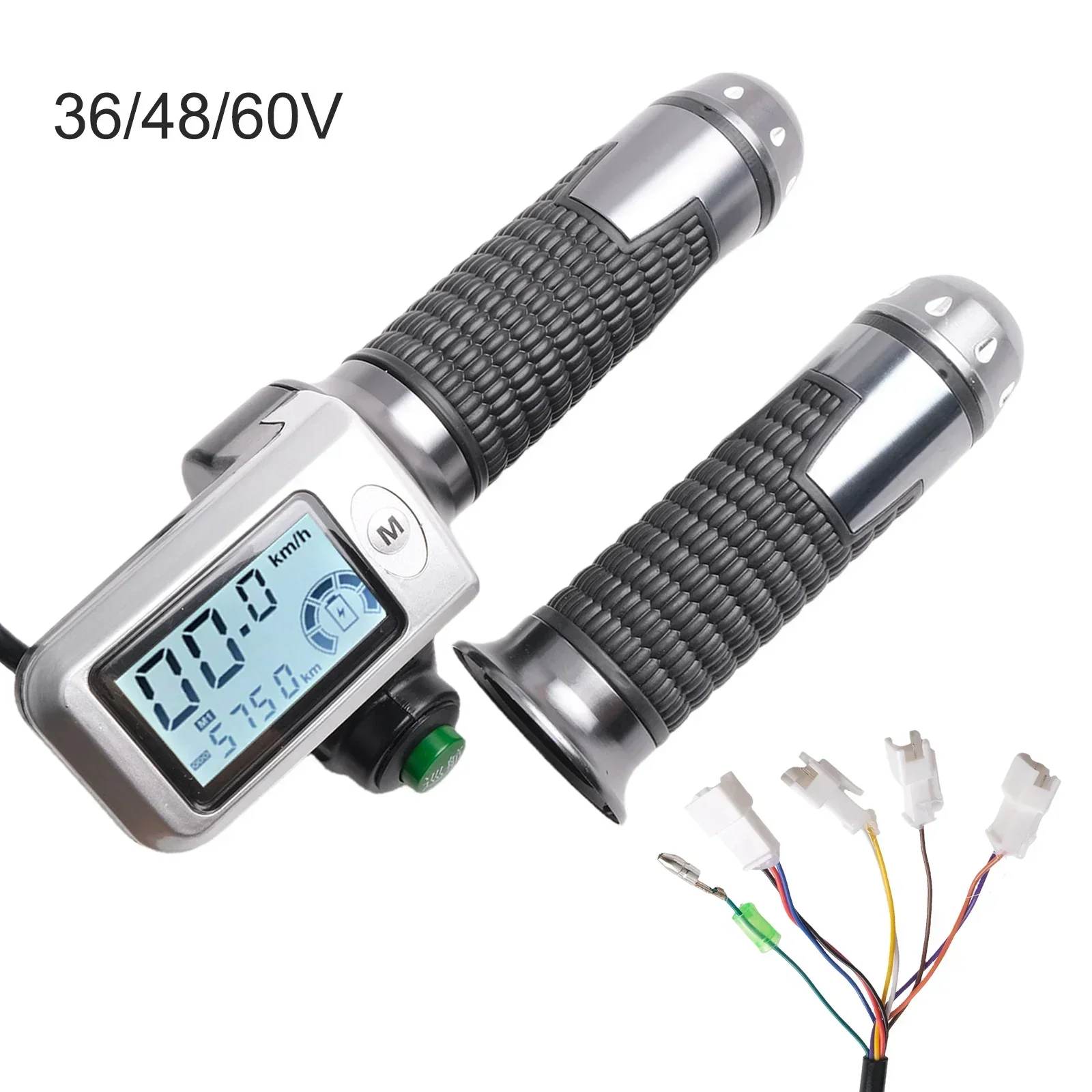 Bicycle Throttle Valve Handle LCD Screen Rotating Throttle Valve Accelerator   Key Tapping Suitable For Electric Skateboarding