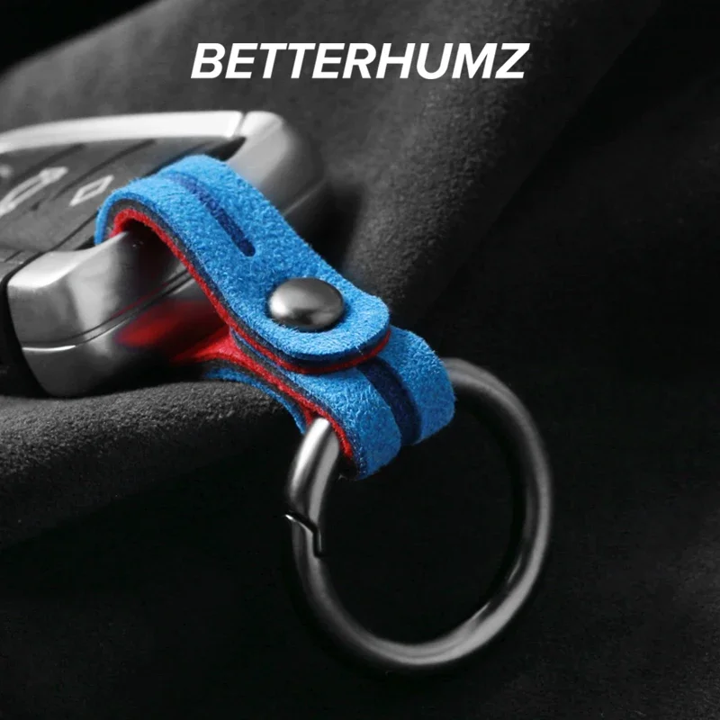 Luxury Car Keychain Key Tag Made of Alcantara For BMW M E46 E90 E60 F10 F30 E39 F20 E36 E87 G30 E92 E91 E30 X1 Auto Accessories