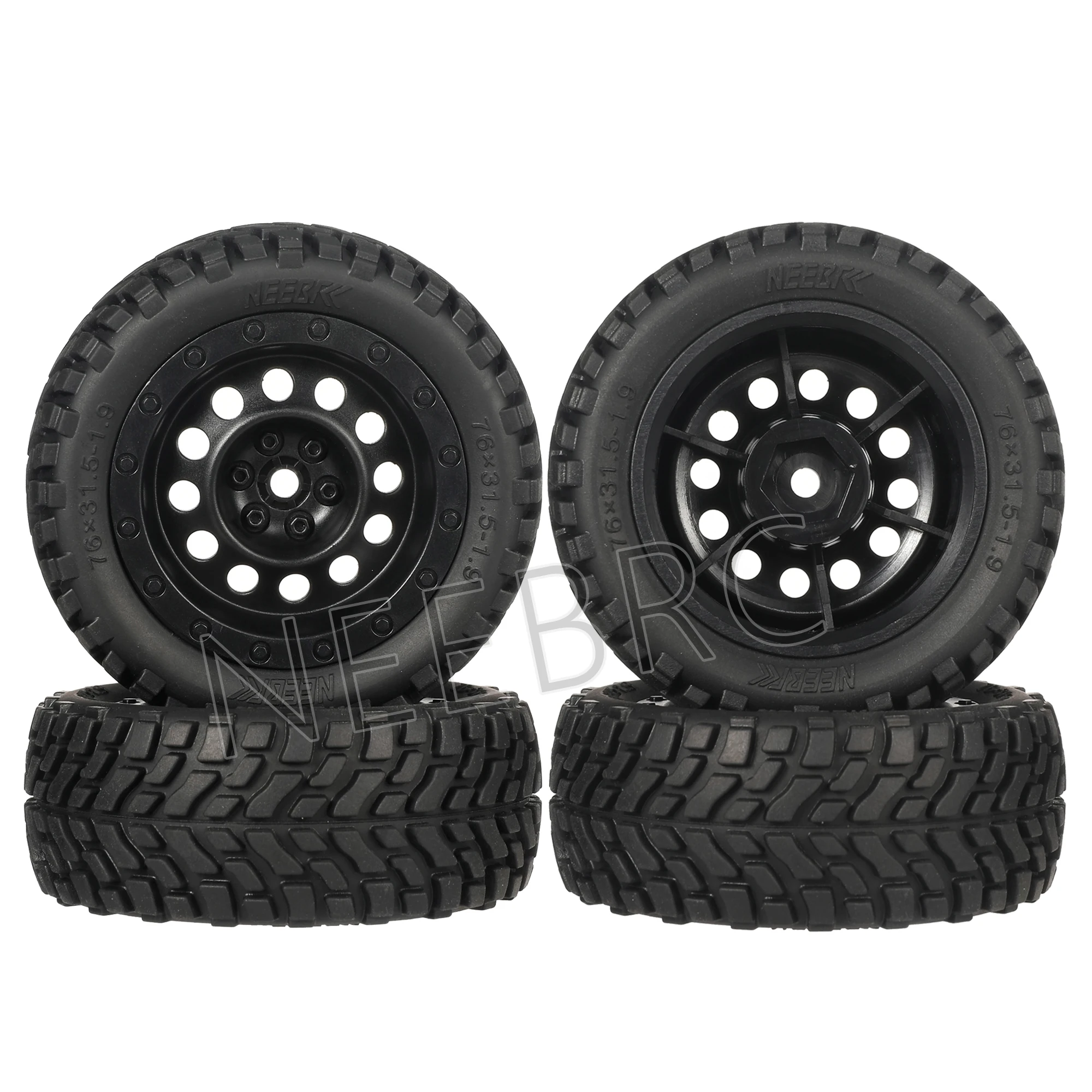 4 szt. 75 mm koła Off Road Buggy Opony Koło do Wltoys 144001 124018 124019   MN99S MN90 MN86 HSP HPI 1:10 1:14 1:16 Samochód