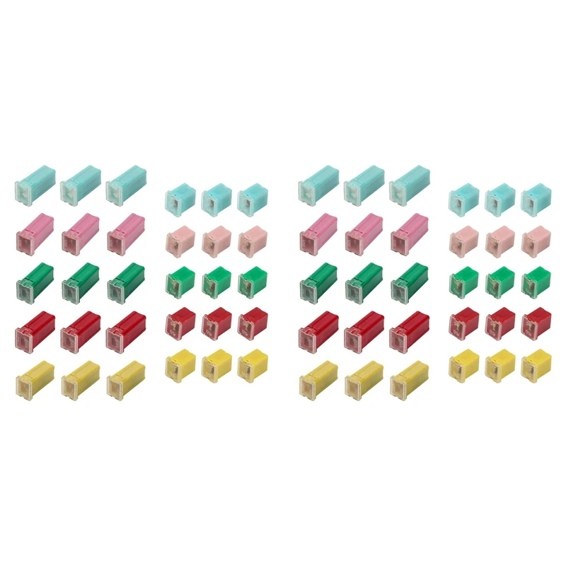 

A05I-60 PCS Car Fuses Assortment Kit,Automotive Combination LOW And TALL Box Shaped Fuse Kit,For Car/RV/Truck/Motorcycle/Boat