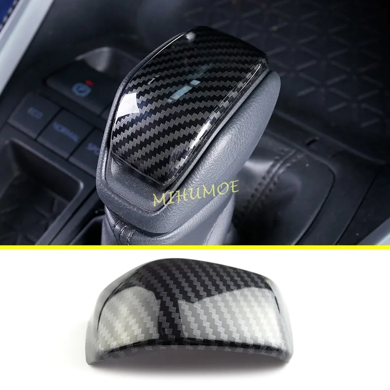 For Toyota RAV4 Venza Harrier Highlander Kluger Suzuki Across 2020 2021 2022 2023 2024 Carbon Fiber Gear Shift Knob Cover Cap