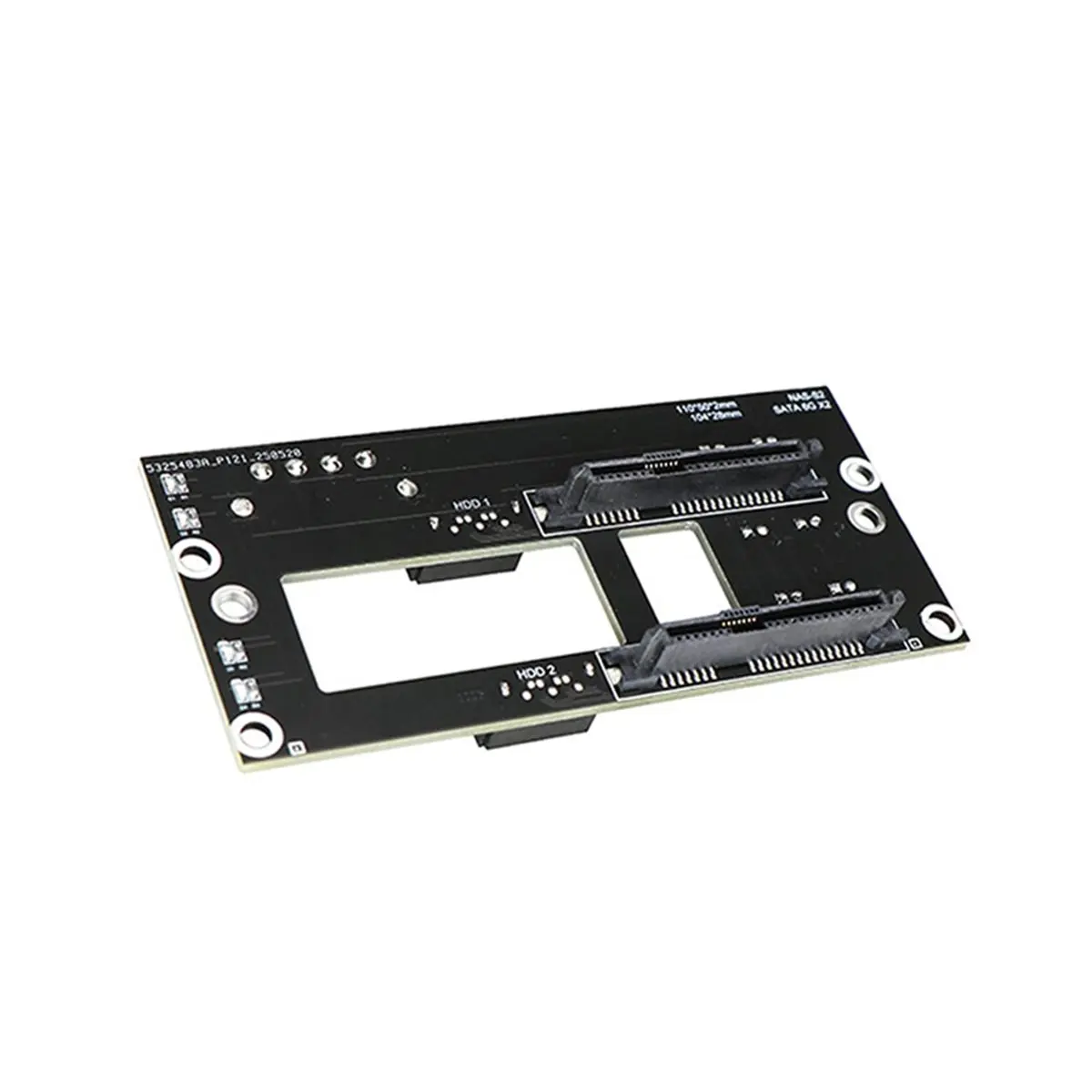 [VALUE PACK]Dual SATA 2.5inch Hard Drive Backplane NAS Chassis Adapter Plate SATA Large 4D Power Supply Storage Server Backplane