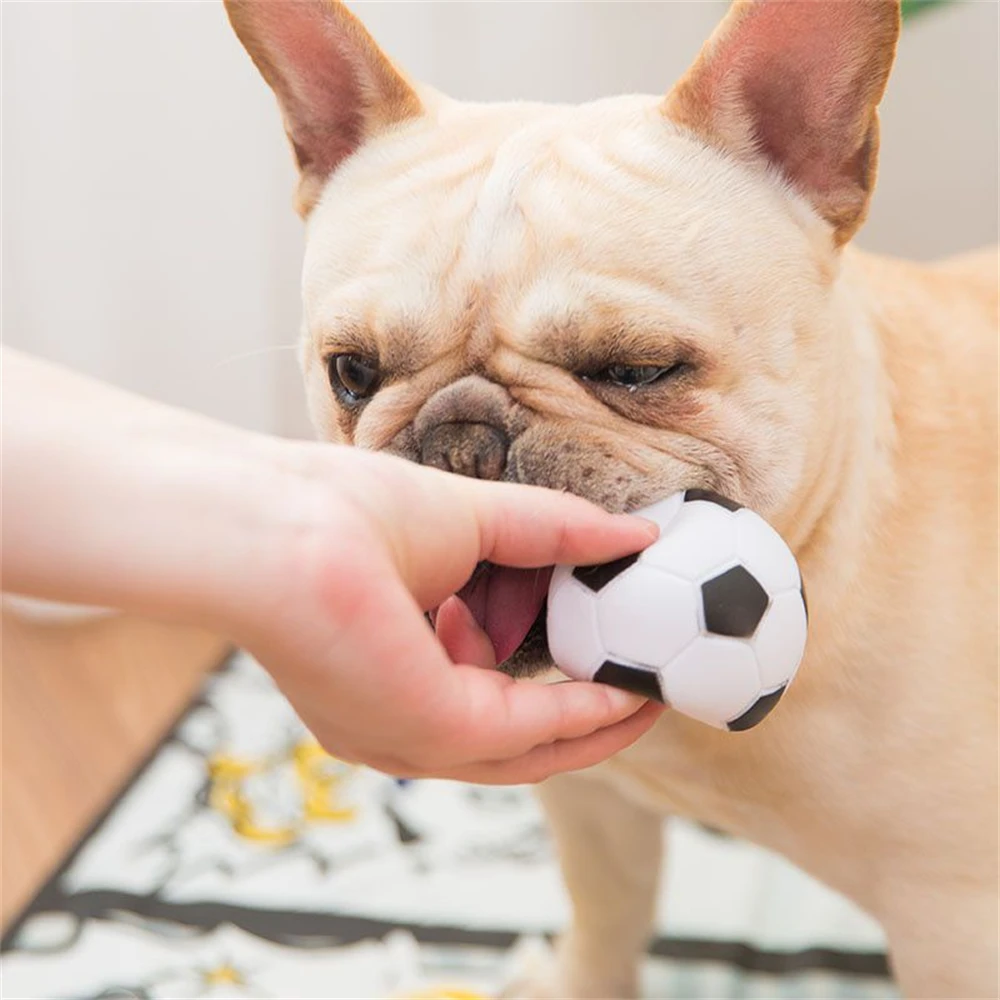 Soft Squeaky Sound Dog Toy Ball Vinyl Rubgby Football Basketball Interactive Toys For Dogs Puppy Small Medium Large Pets Toy