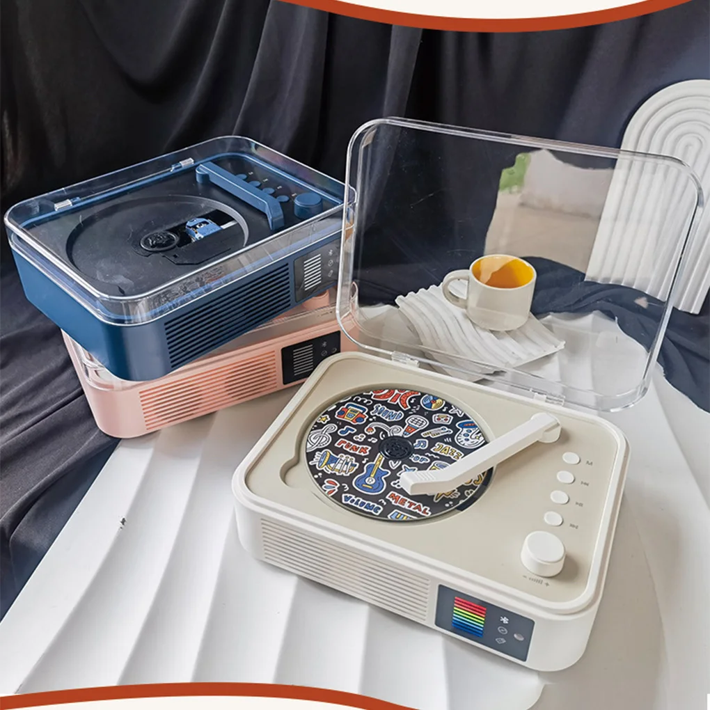 Retro CD Player Album Player Retro Fever Sound Quality CD Disc Charging All-in-One Bluetooth Audio Gift view 3