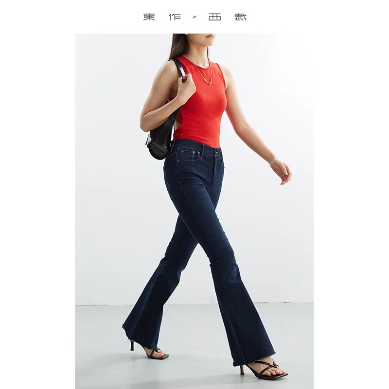 

Leg-Lengthening ~ Barely-There Skin-Friendly Stretchy Butt-Lifting Jeans Slimming Casual Flared Pants Supermodel S Pants 2025 Autumn New Model