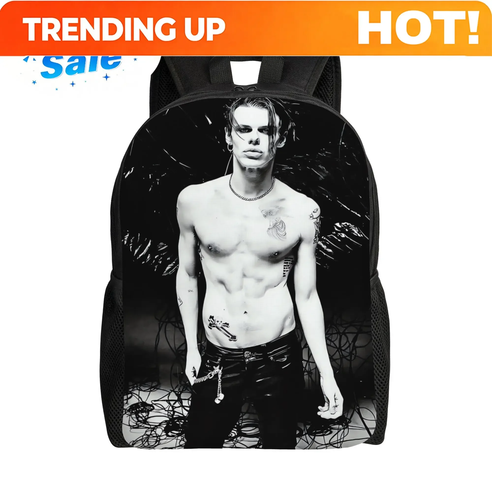 Custom Bag Yungblud Lightweight Minimalist Backpack - Single-Layer Compact Bookbag For School, Travel