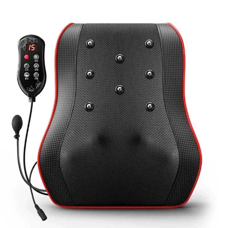 

CustomizablevHead Neck Cervical Ttraction Body Massager Car Back Pillow with Heating Vibrating Massage Device