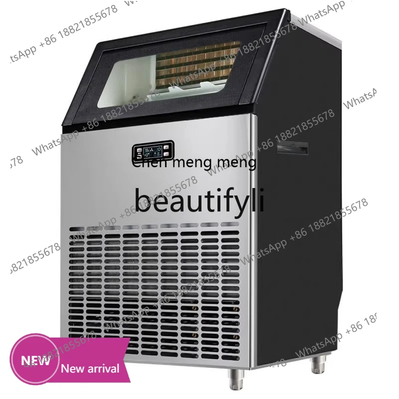 

x Ice machine Commercial milk tea shop Large bar Square ice Small automatic square ice cube making machine X
