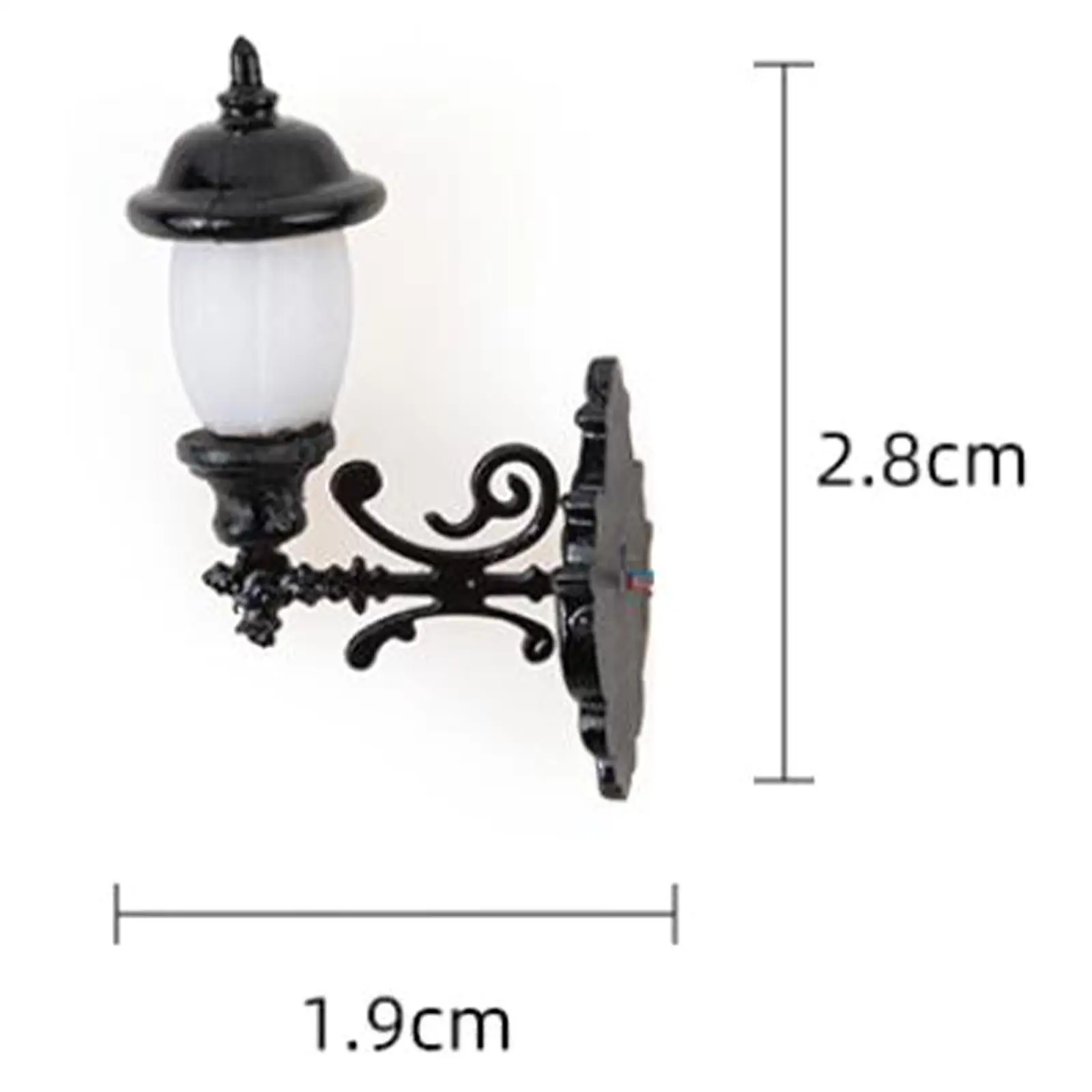 Luzes de parede em miniatura para quarto, lâmpada solar, modelo de cenário, iluminação de trem para arquitetura, mesa de areia e jardim