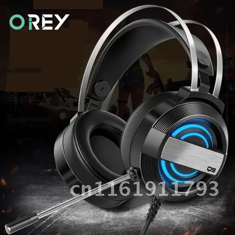 7.1 USB Sound Wire Gaming Headset For PC Gamer Computer Mac Laptop Game Headphones With Microphone Noise Canceling Earphone