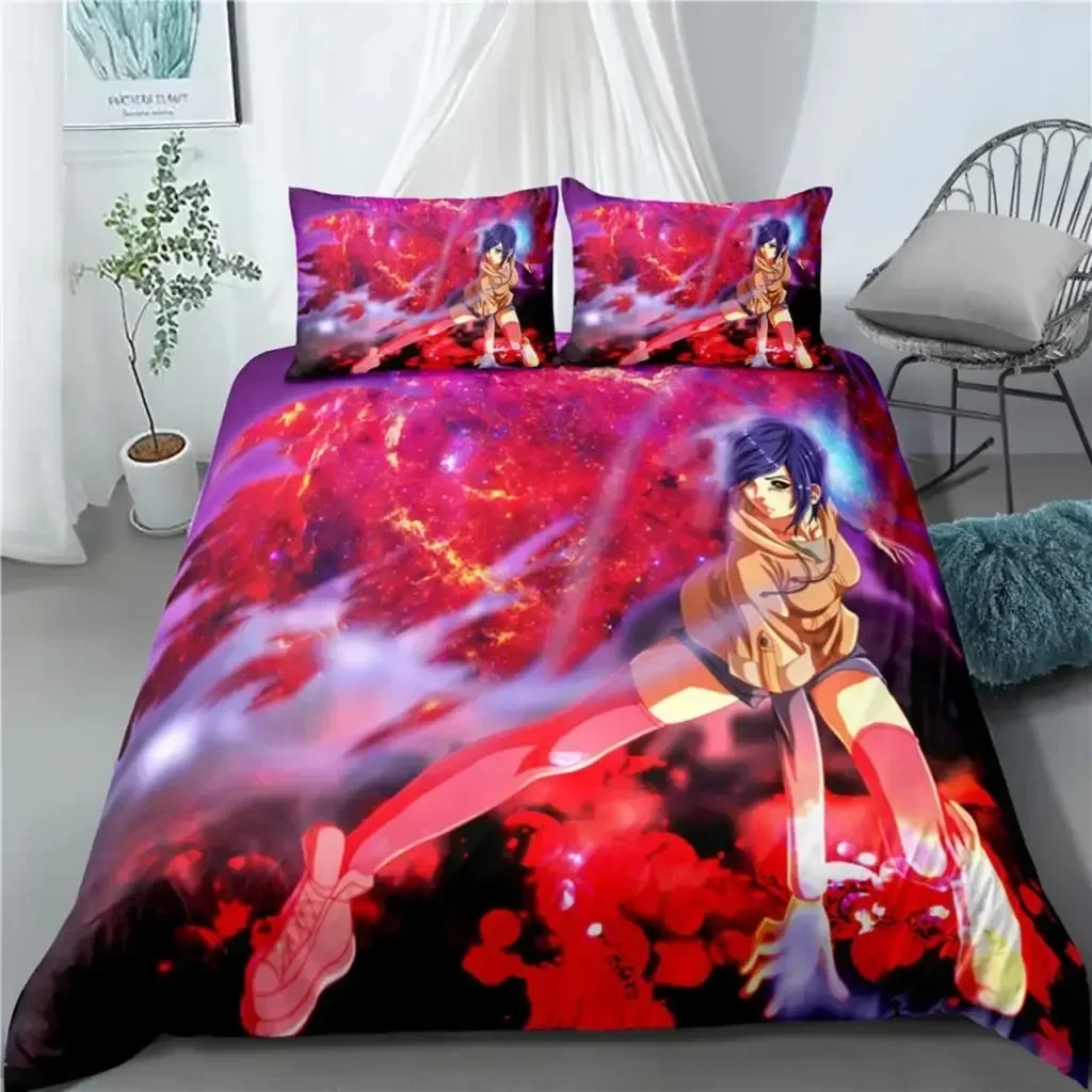 Anime Tokyo Ghoul 3D NEW Duvet Cover Pillowcase Bedding Set Adult Boy Girl Bedroom Decoration Children Single Double Large