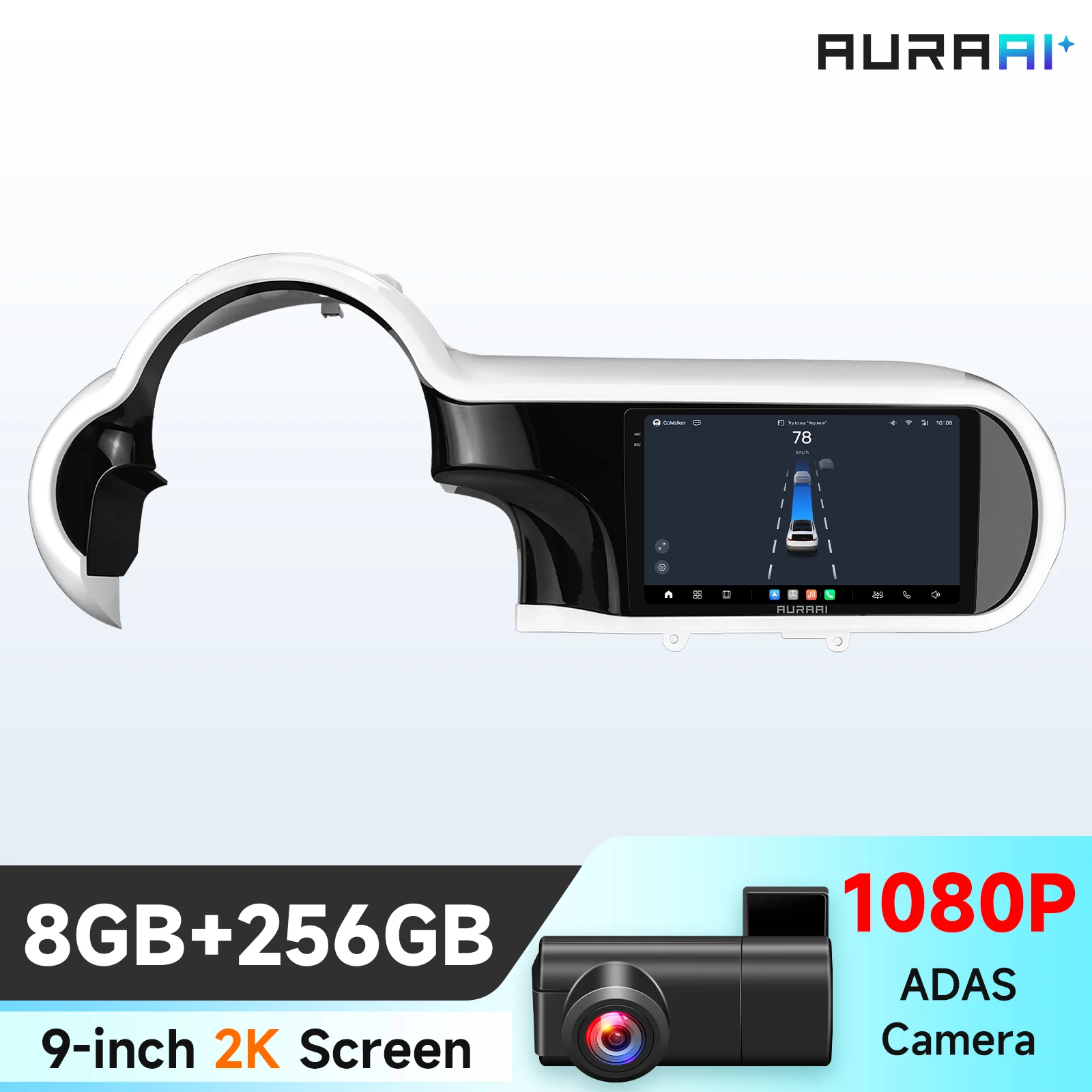 Hizpo 2K Scherm Draadloos Carplay Android Auto voor Renault Twingo 3 2014-2024 Auto-infotainment Multimediaspeler GPS Stereo Auto Intelligent Systeem AI Voice Smart QLED 2K Scherm 1920*1200 Autoradio