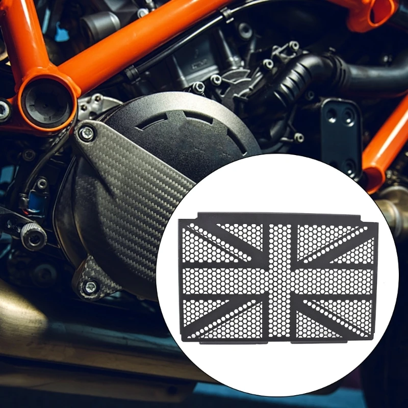

D8KE Reinforced Metal Radiator Grille Protector Simple Installation Process Specifically Bike Radiator Cover for Trident660