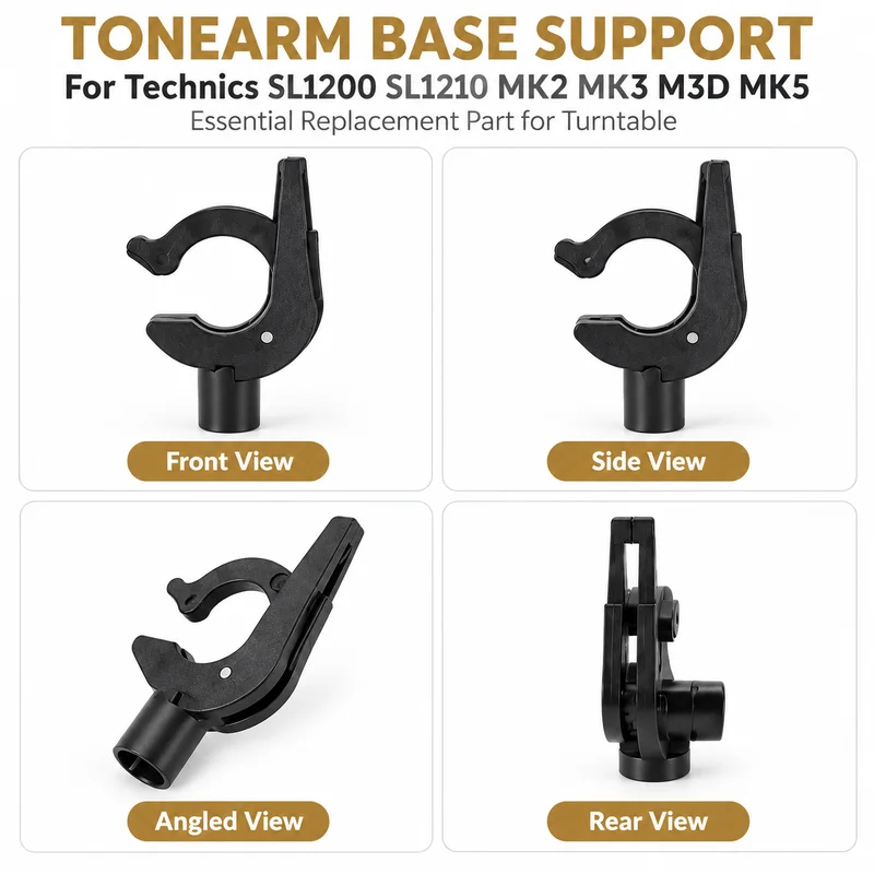 LP Vinyl Phonograph Tone Arm Base Rest, Essential Turntable Accessory Replacement for Technics SL-1200/SL-1210 MK2/MK3/M3D/MK5 image 3