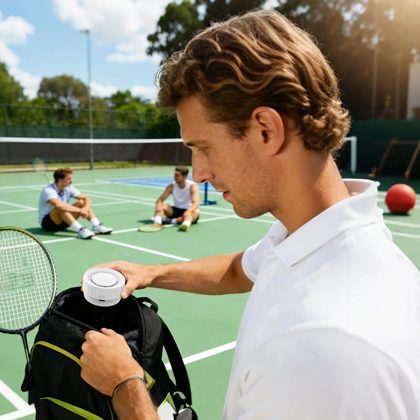 

Портативный увлажнитель воздуха в форме воланчика с открытым резервуаром для воды, перезаряжаемый, для использования в помещении и на улице