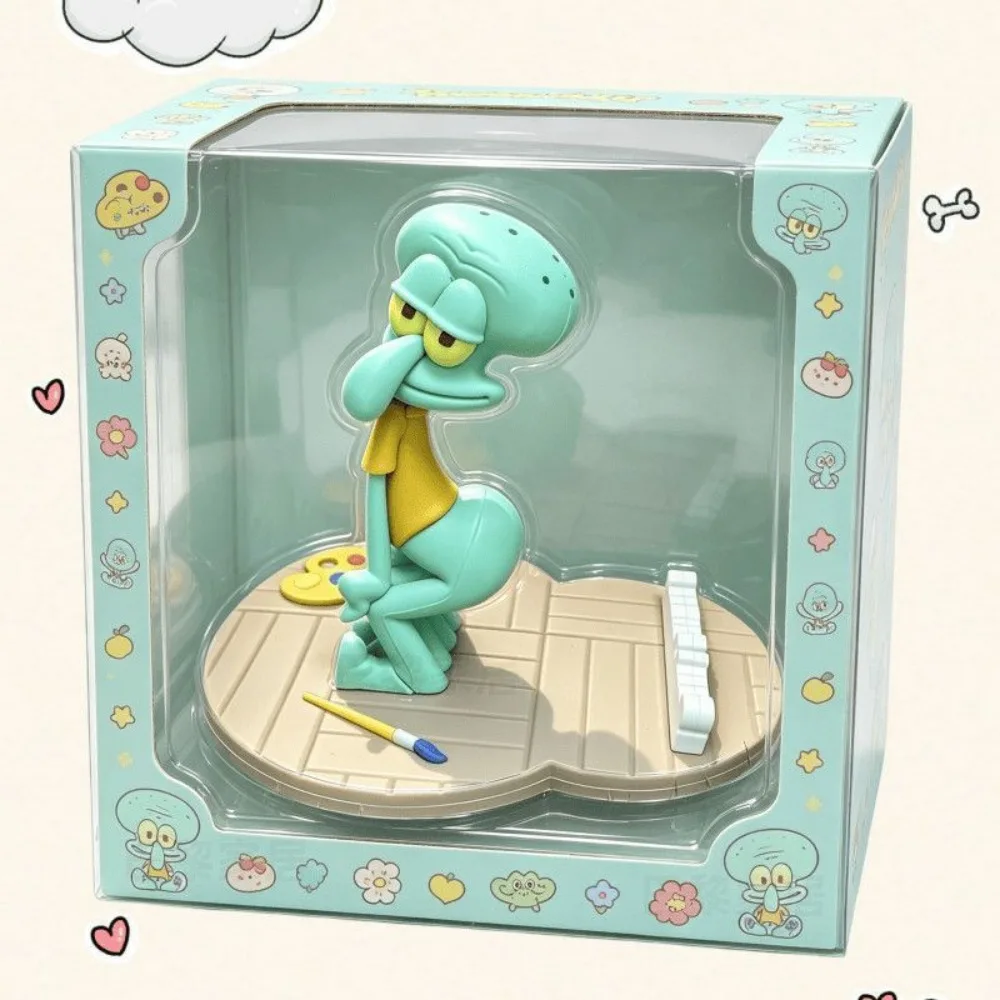SpongeBob Squidward Phone Holder Stand Funny Abstract Cartoon Desk Decor Birthday Gift