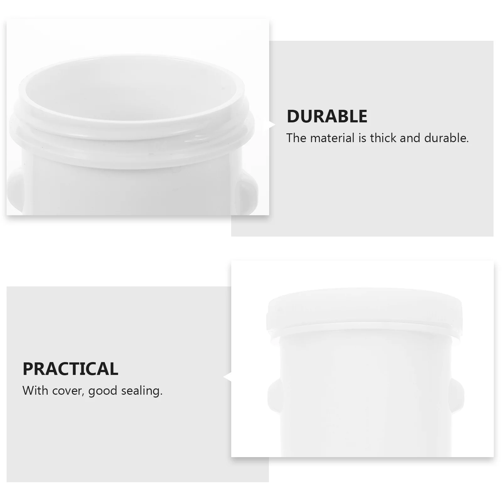 

1pc Column Box White Thick Material Sealing Cover For Bar Wine Cooling Ice Storage Bucket Watering Ice Case