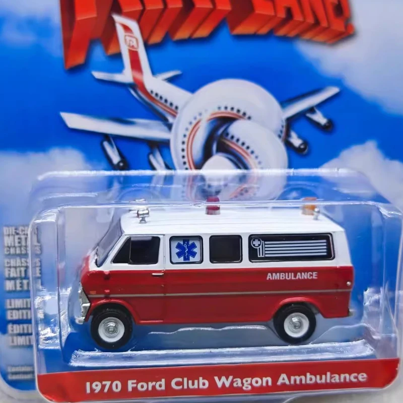 

Greenlight 1:64 Series 42 1970 Ford Club Wagon Ambulance 62030-B Collection Toys Small Gifts Model Wall Pendant
