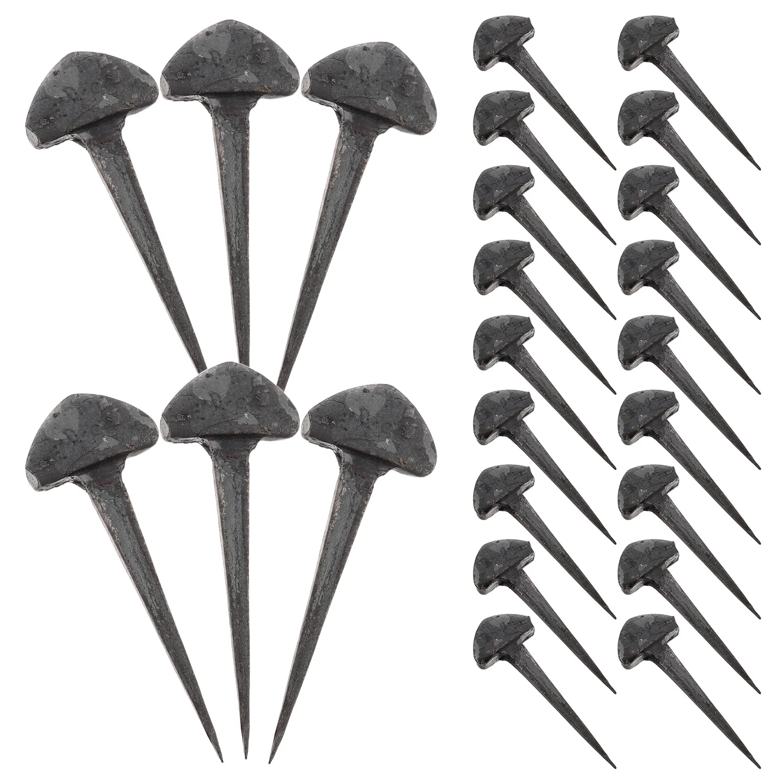 50 قطعة مسامير حدوة الحصان مستقرة الحديد الأظافر المدمجة للعناية بالحوافر الفروسية الرياضة ركوب أدوات التدريب ملحقات حدوة الحصان