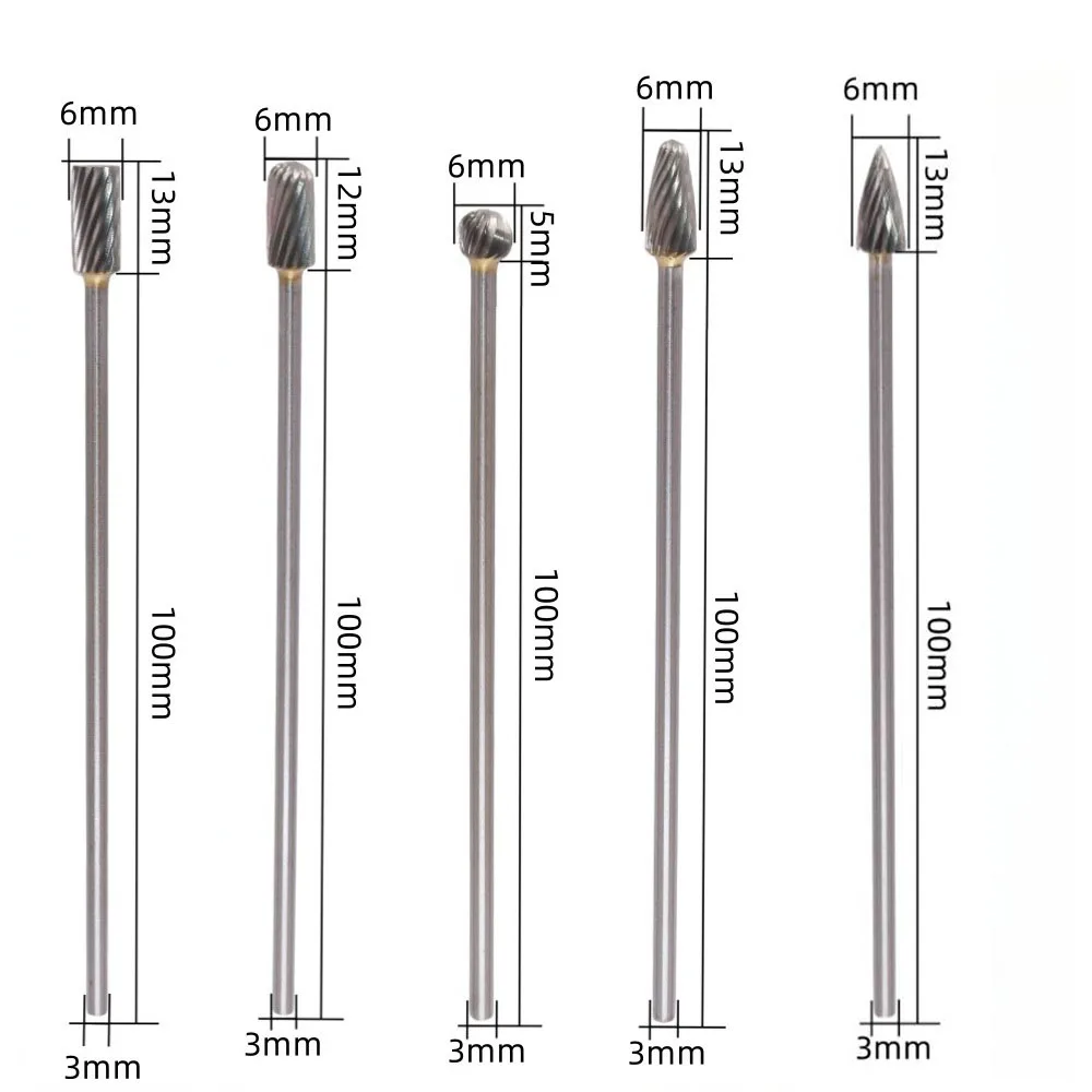 Carving Metalwork Casting Deburring Grinding Polishing Engraving Milling Cutter Set For Rotary Tools Workshop Equipment Home